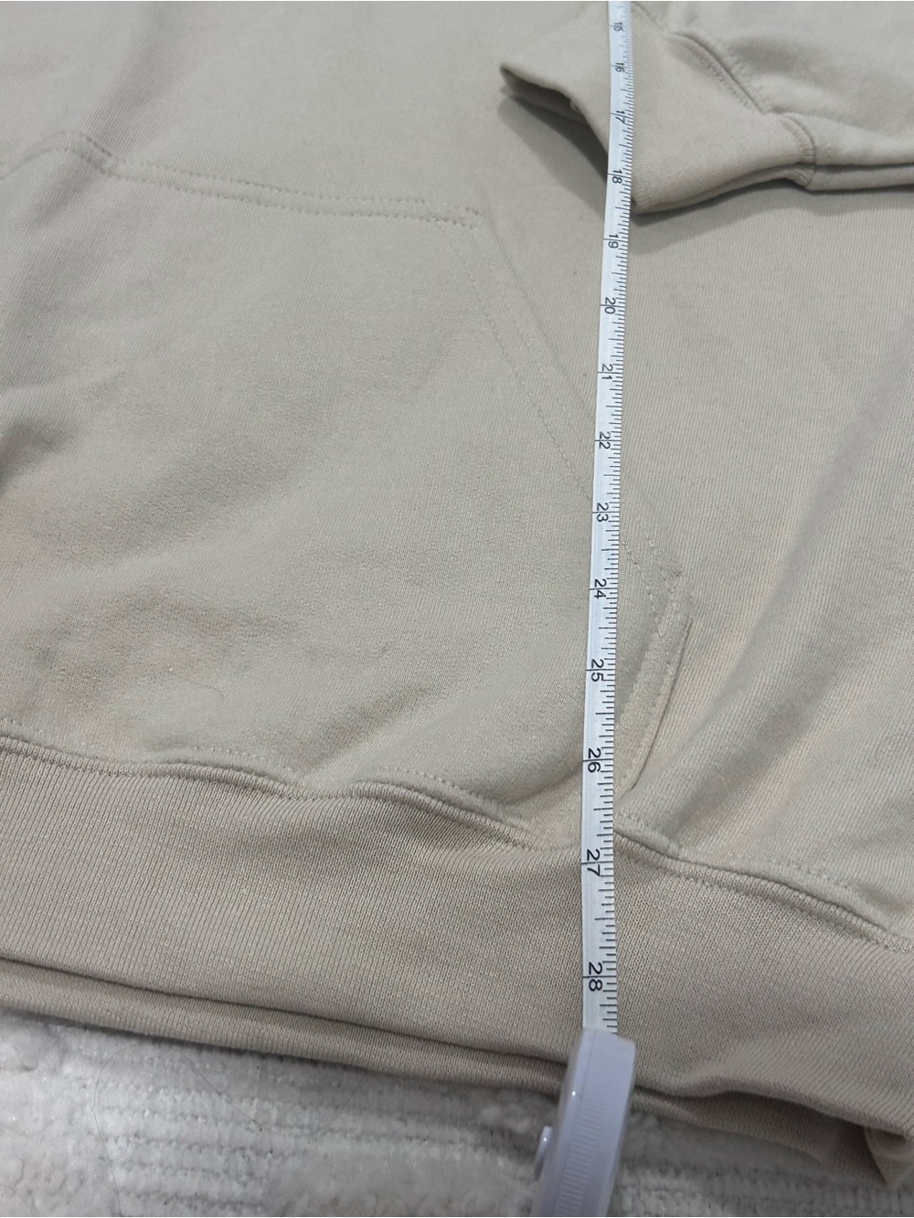 Riot Society Stitched Bear Graphic Hoodie - Beige Men’s Sweater - Picture 2 of 7